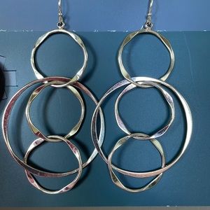 Lia Sophia Circles Earrings in Excellent pre-loved condition.
